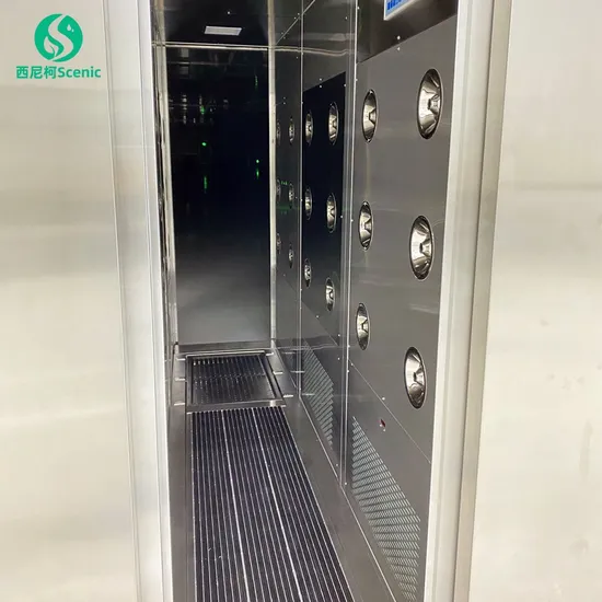 Premium Automatic Air Shower with Stainless Steel Clean Room Door